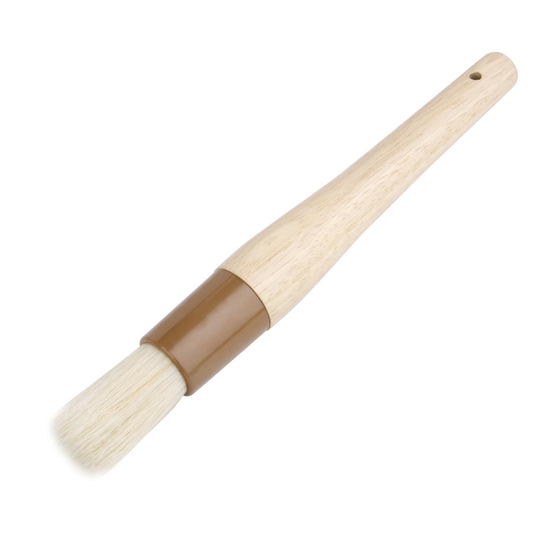 25 mm Wooden Handle Vogue Pastry Brush Round with Wide Flat Bristles 